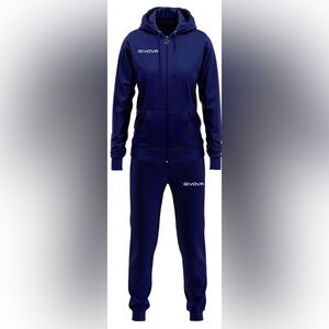 Givova Lady Track Suit Blu\Blu